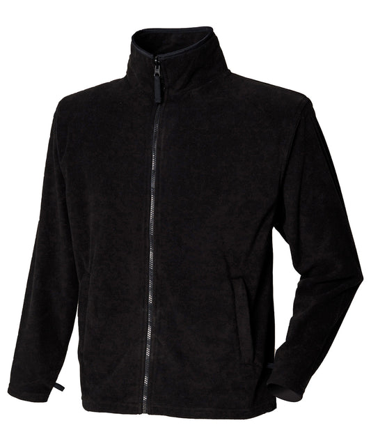 Henbury Microfleece Jacket for Men Plus Size Fleece Outerwear