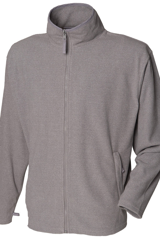 Henbury Microfleece Jacket for Men Plus Size Fleece Outerwear