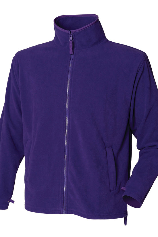 Henbury Microfleece Jacket for Men Plus Size Fleece Outerwear