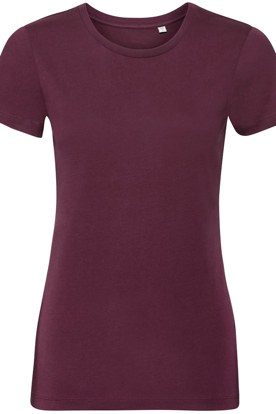 Russell Europe Womens Pure Organic Tee Sustainable Cotton TShirt