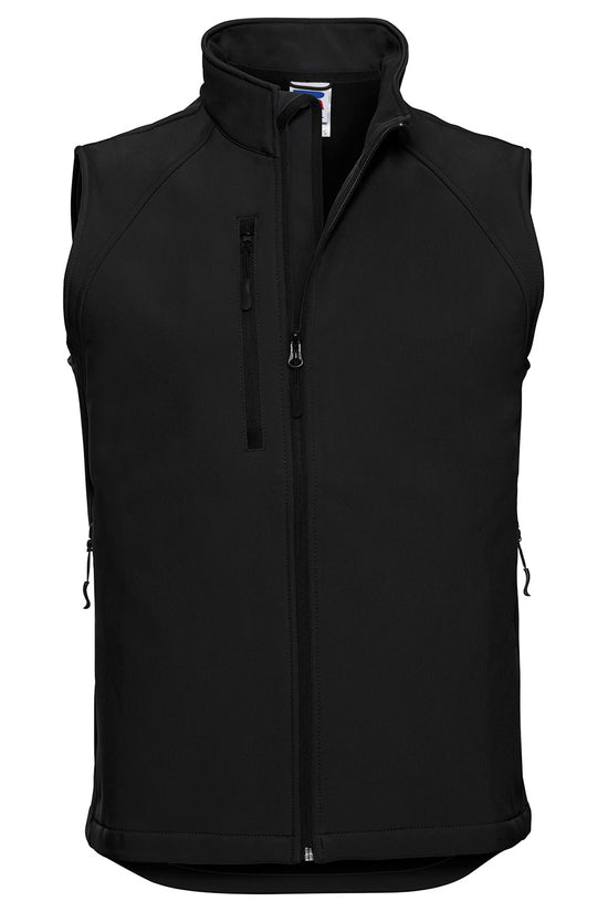 Russell Europe Softshell Gilet for Men WaterResistant Stylish Body Warmer