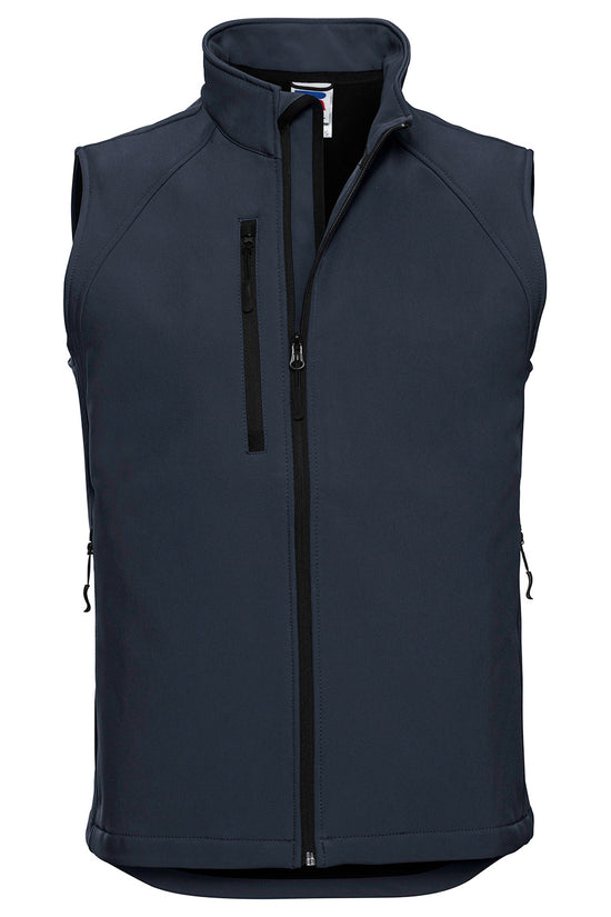 Russell Europe Softshell Gilet for Men WaterResistant Stylish Body Warmer