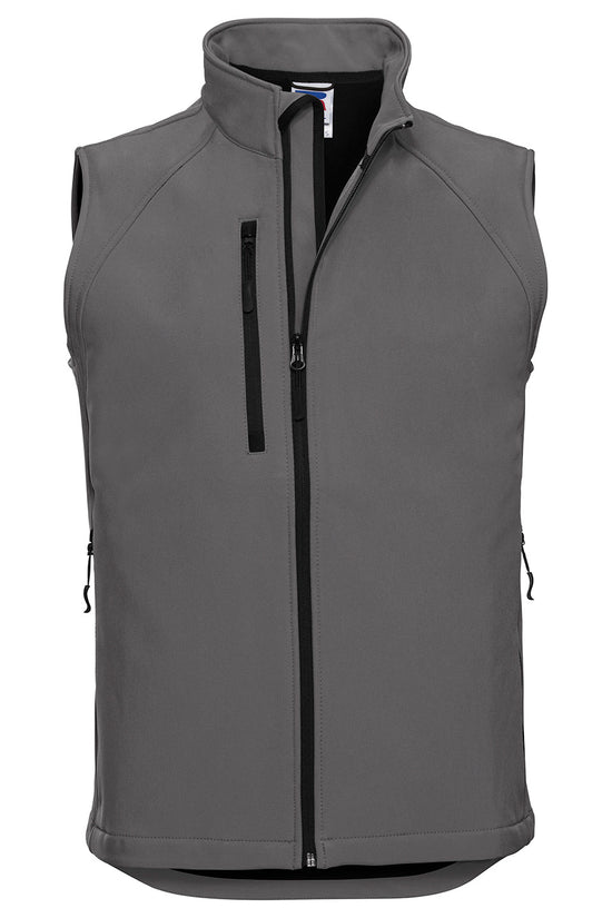 Russell Europe Softshell Gilet for Men WaterResistant Stylish Body Warmer