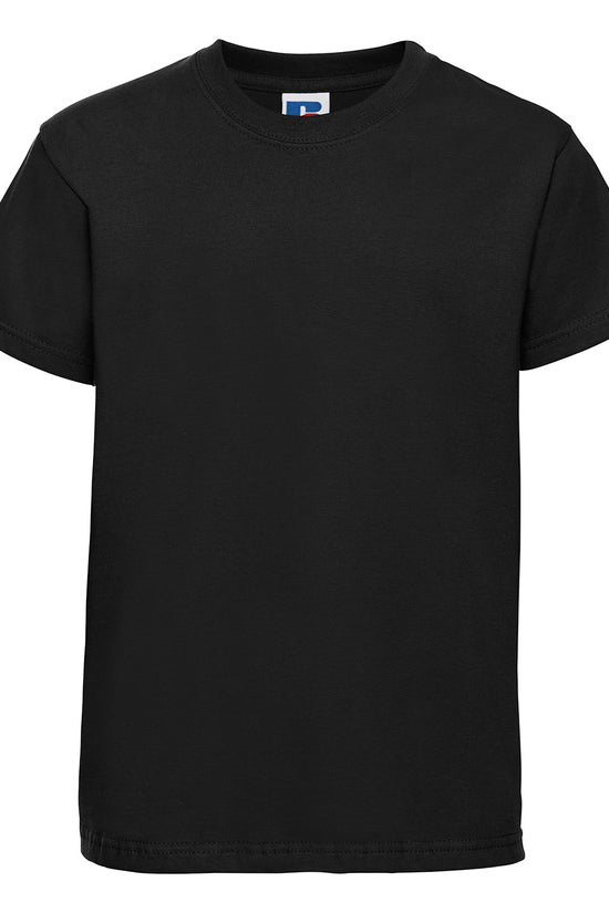 Russell Europe Kids Unisex Junior TShirt with ShouldertoShoulder Taping