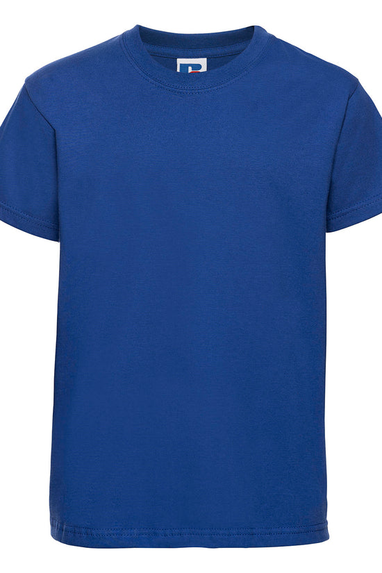 Russell Europe Kids Unisex Junior TShirt with ShouldertoShoulder Taping