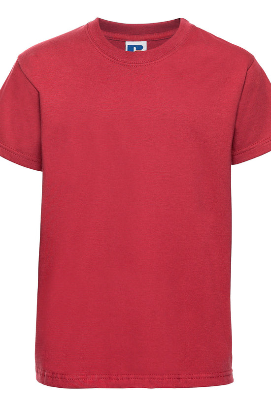 Russell Europe Kids Unisex Junior TShirt with ShouldertoShoulder Taping