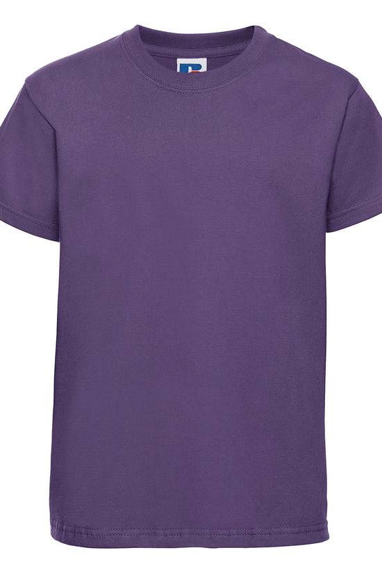 Russell Europe Kids Unisex Junior TShirt with ShouldertoShoulder Taping