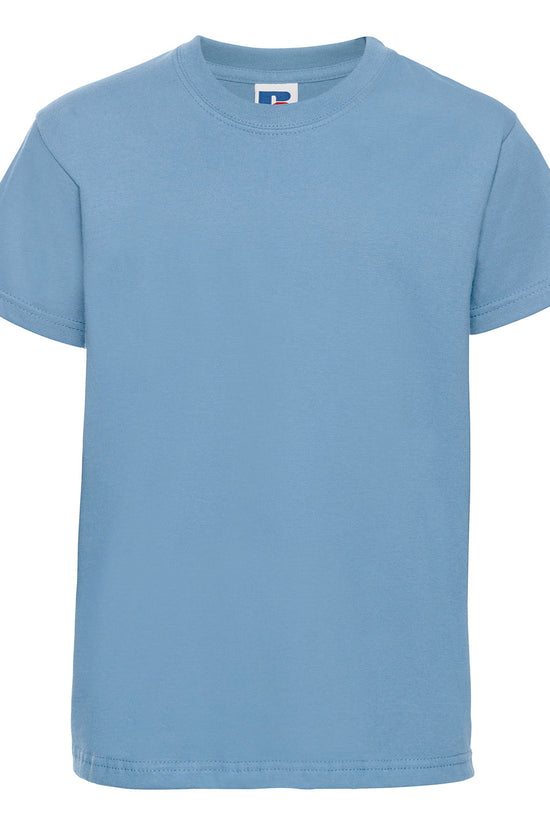 Russell Europe Kids Unisex Junior TShirt with ShouldertoShoulder Taping