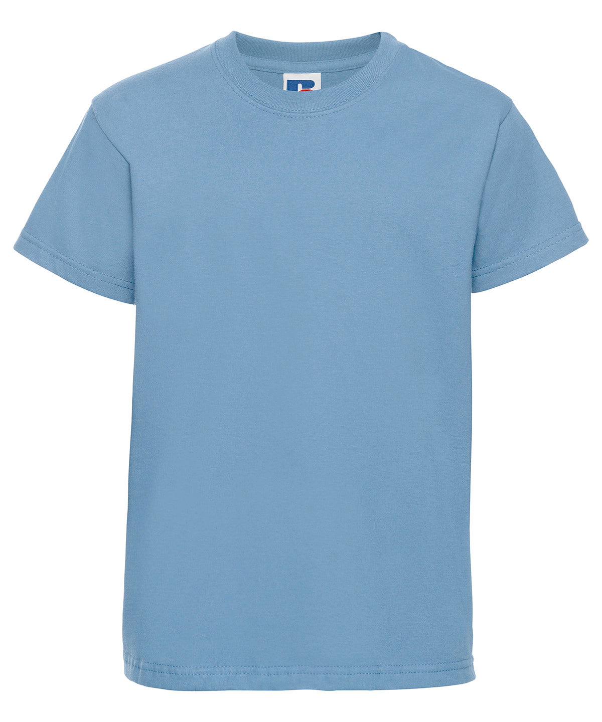 Russell Europe Kids Unisex Junior TShirt with ShouldertoShoulder Taping