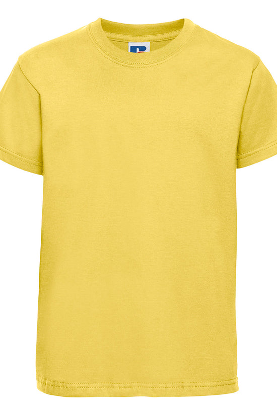 Russell Europe Kids Unisex Junior TShirt with ShouldertoShoulder Taping