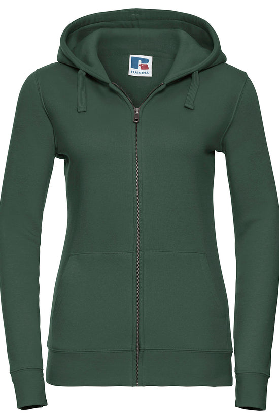 Womens Authentic Zipped Hooded Sweatshirt Contemporary Fit