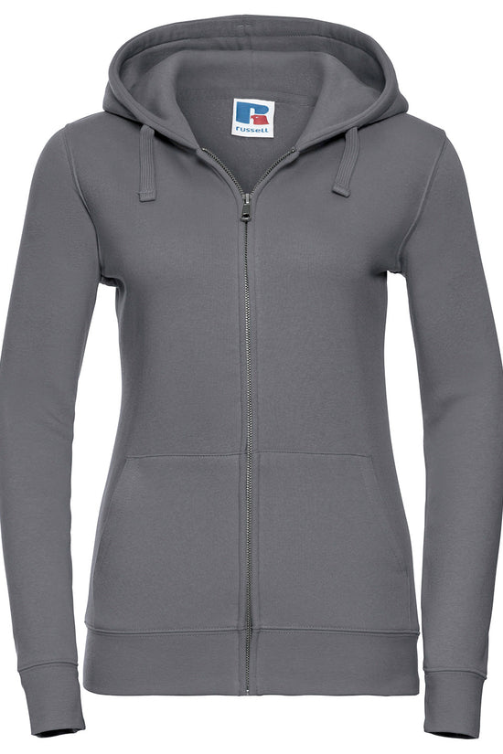 Womens Authentic Zipped Hooded Sweatshirt Contemporary Fit