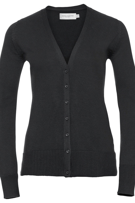 Russell Collection Womens Knitted VNeck Cardigan