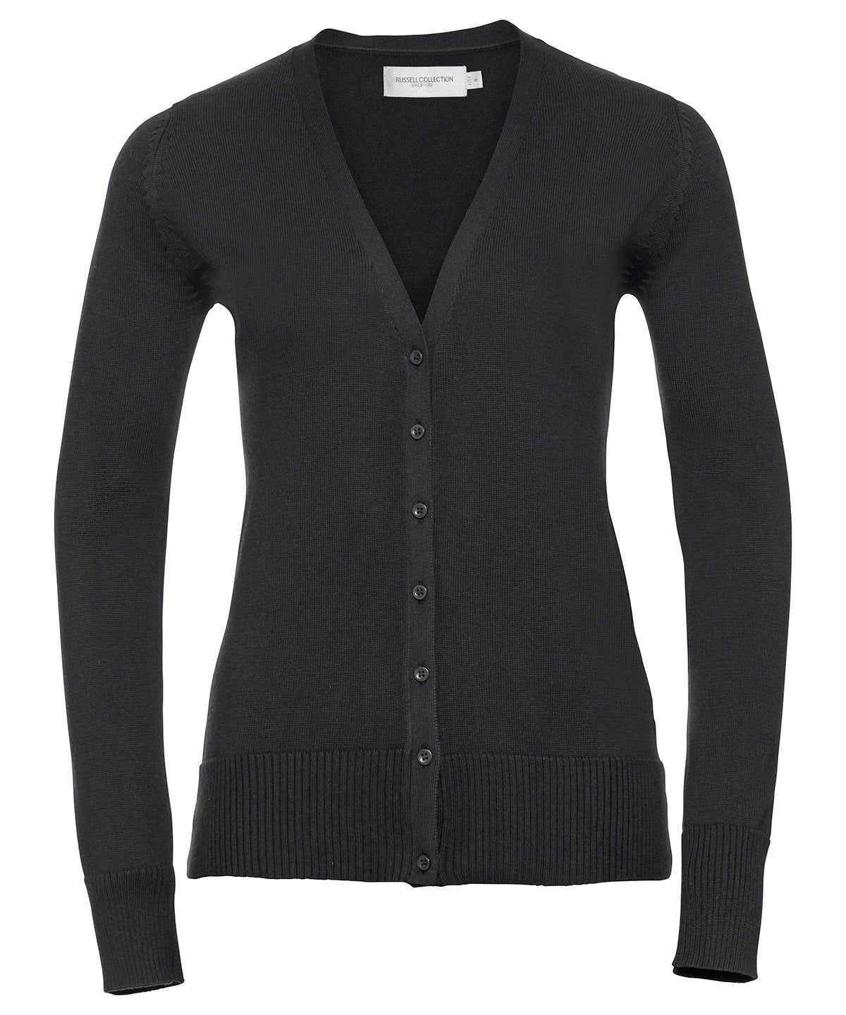 Russell Collection Womens Knitted VNeck Cardigan