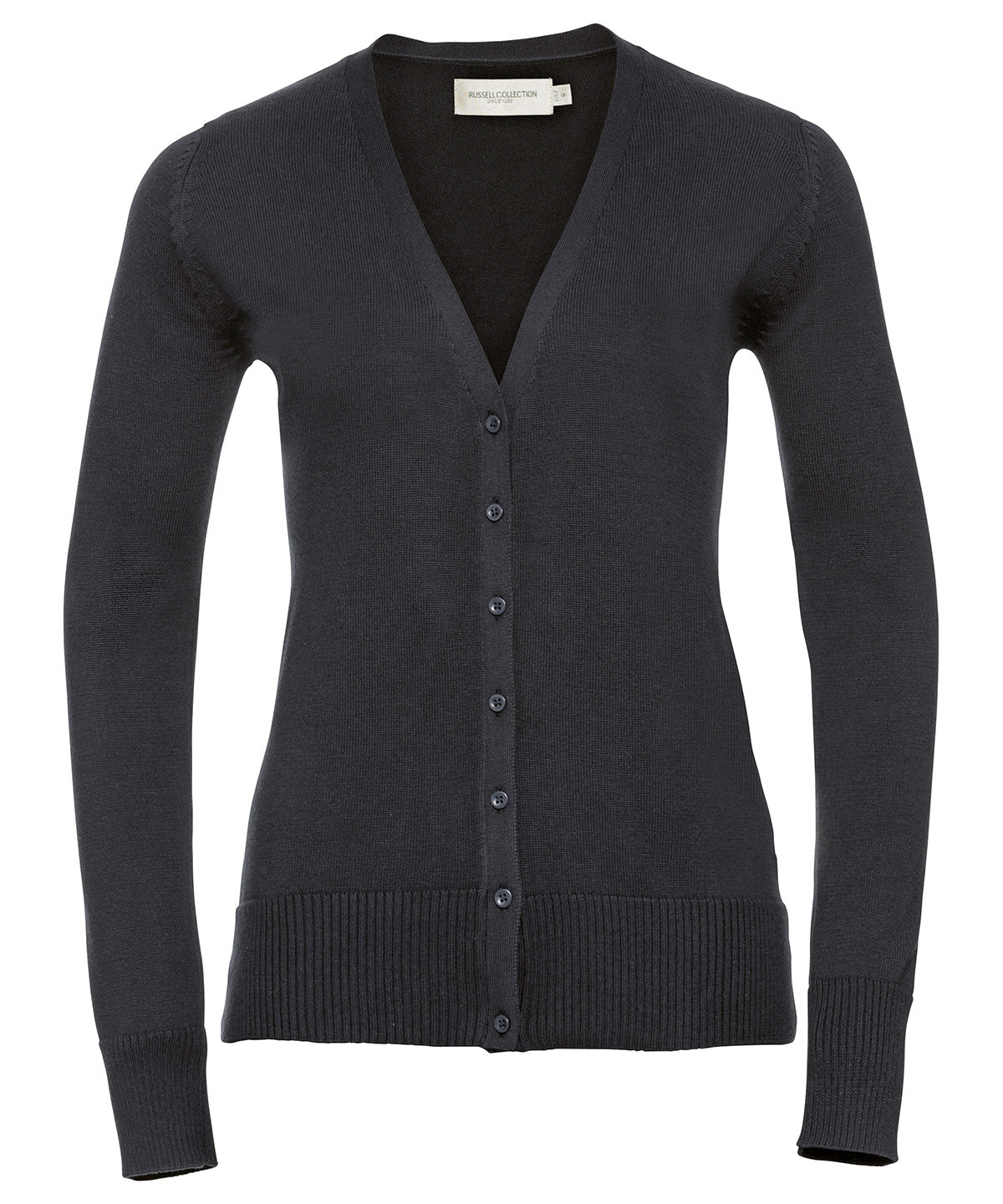 Russell Collection Womens Knitted VNeck Cardigan