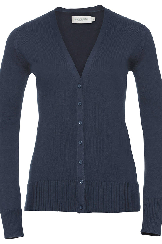 Russell Collection Womens Knitted VNeck Cardigan