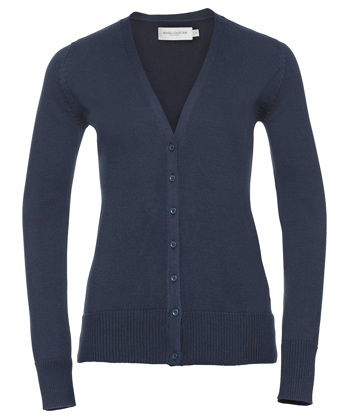 Russell Collection Womens Knitted VNeck Cardigan