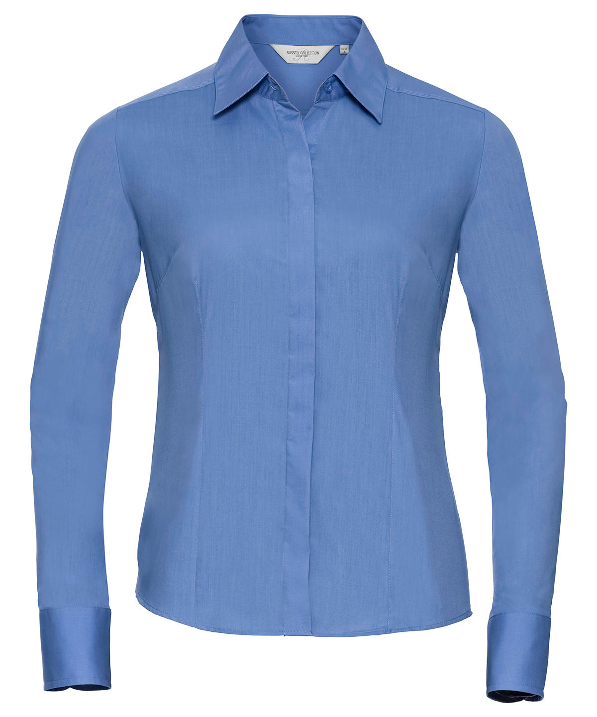 Russell Collection Womens Fitted Poplin Shirt