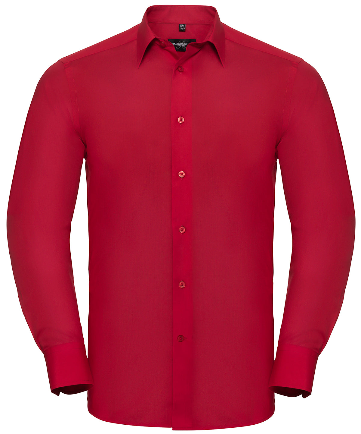 Russell Collection Long Sleeve Polycotton Poplin Shirt
