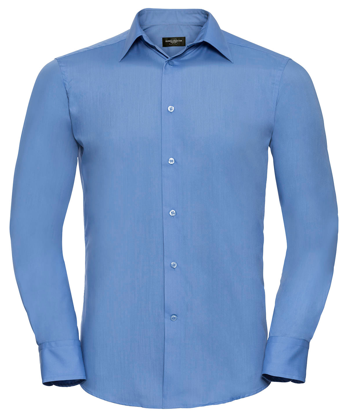 Russell Collection Long Sleeve Polycotton Poplin Shirt