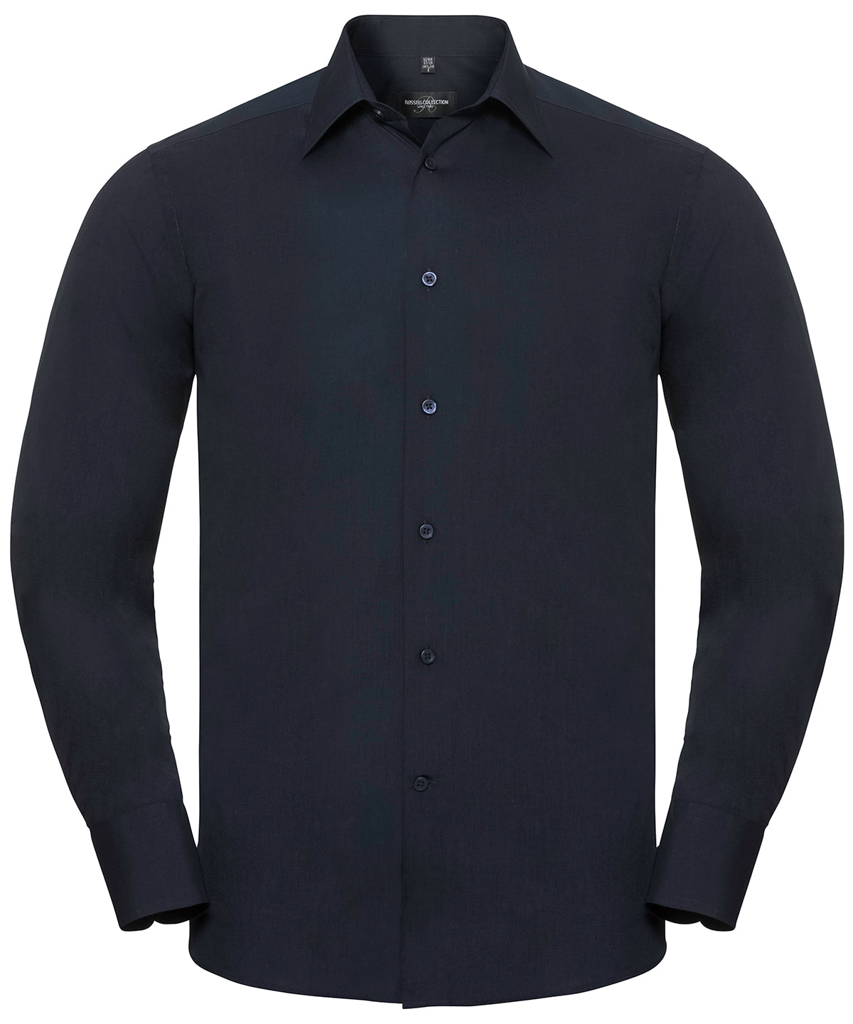 Russell Collection Long Sleeve Polycotton Poplin Shirt