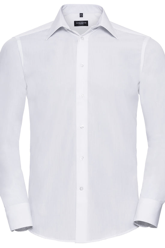 Russell Collection Long Sleeve Polycotton Poplin Shirt