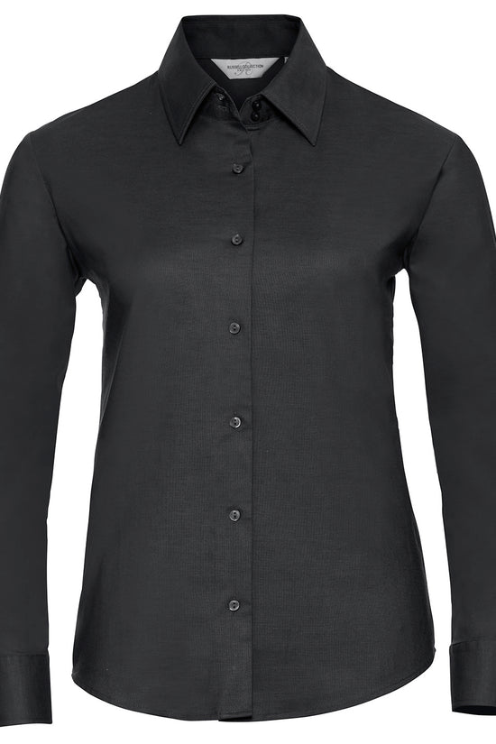 Russell Collection Womens Easycare Oxford Shirt
