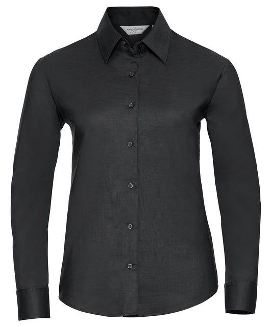 Russell Collection Womens Easycare Oxford Shirt