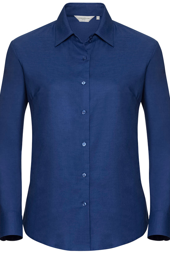 Russell Collection Womens Easycare Oxford Shirt