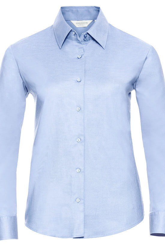 Russell Collection Womens Easycare Oxford Shirt