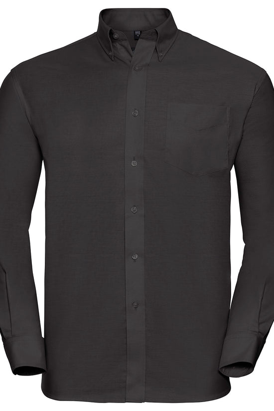 Russell Collection Mens Oxford Shirt Plus Size