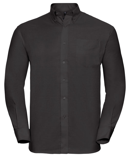 Russell Collection Mens Oxford Shirt Plus Size