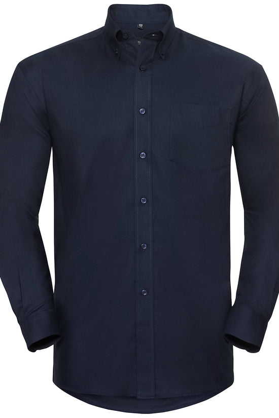 Russell Collection Mens Oxford Shirt Plus Size