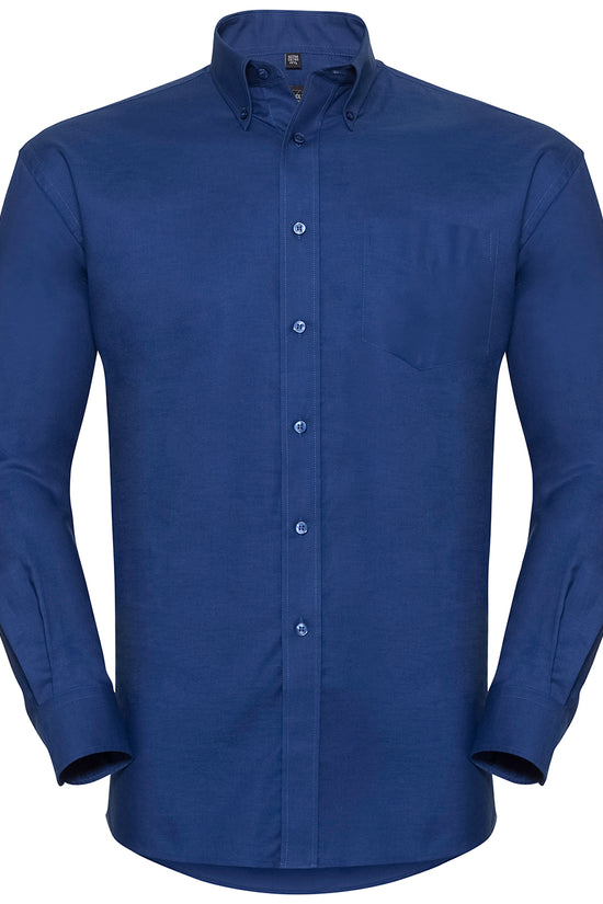 Russell Collection Mens Oxford Shirt Plus Size