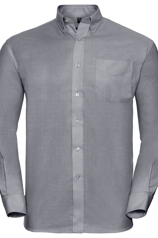 Russell Collection Mens Oxford Shirt Plus Size