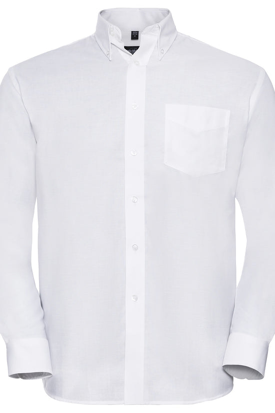 Russell Collection Mens Oxford Shirt Plus Size