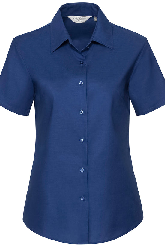 Russell Collection Womens Oxford Shirt Plus Size
