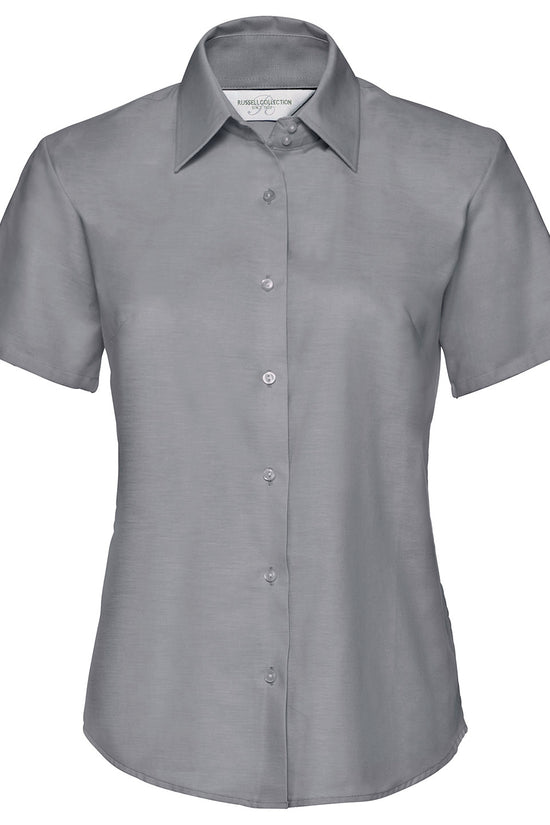 Russell Collection Womens Oxford Shirt Plus Size
