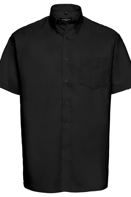 Mens Short Sleeve EasyCare Oxford Shirt Plus Size