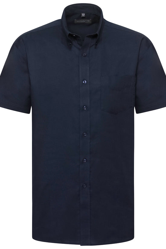 Mens Short Sleeve EasyCare Oxford Shirt Plus Size