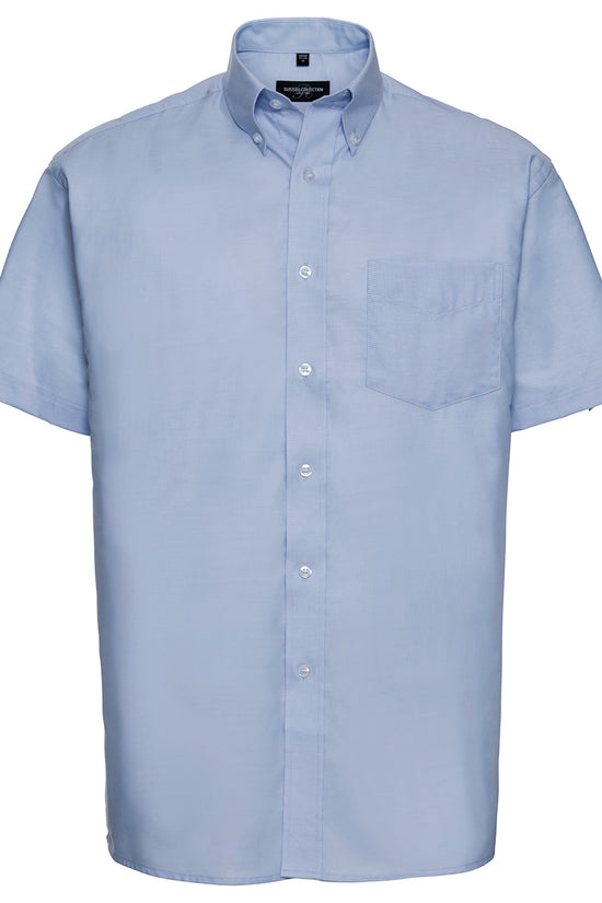 Mens Short Sleeve EasyCare Oxford Shirt Plus Size