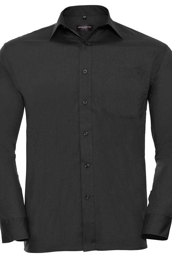Russell Collection Polycotton Poplin Shirt for Men