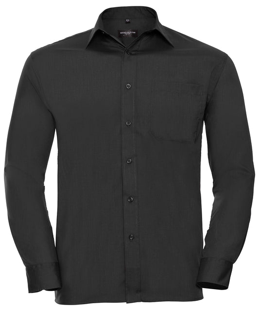 Russell Collection Polycotton Poplin Shirt for Men