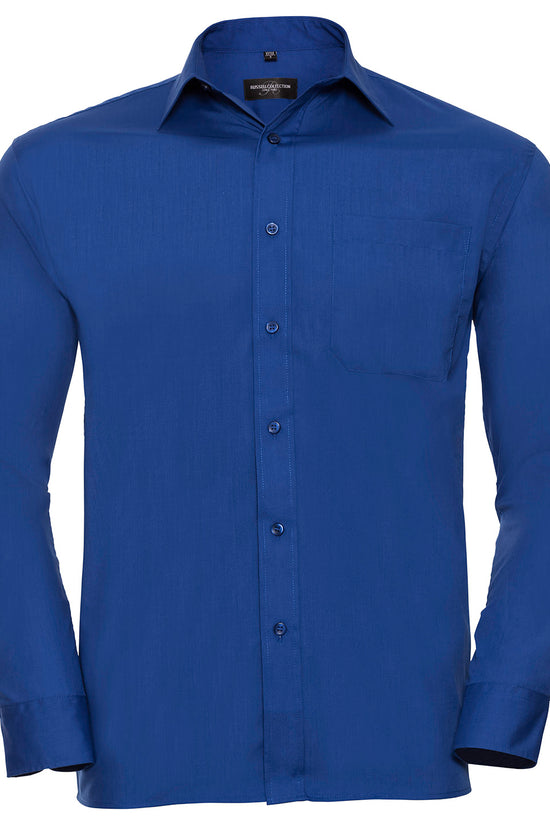 Russell Collection Polycotton Poplin Shirt for Men