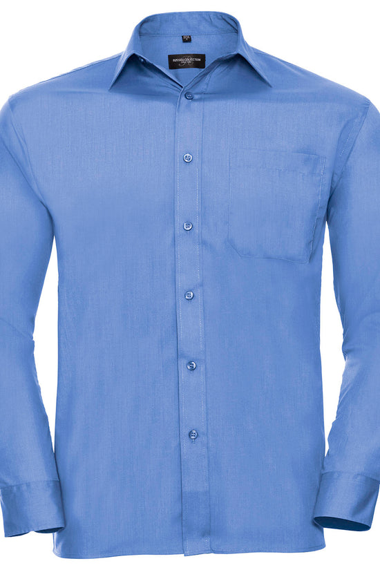 Russell Collection Polycotton Poplin Shirt for Men