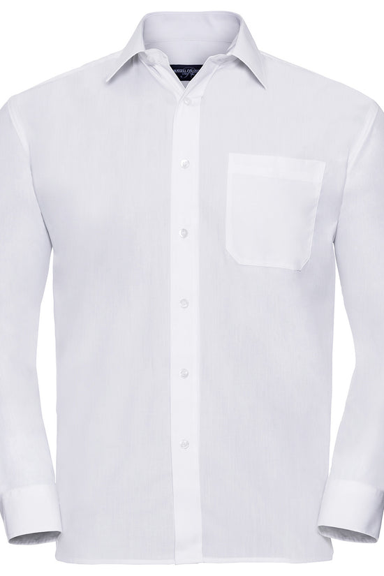 Russell Collection Polycotton Poplin Shirt for Men