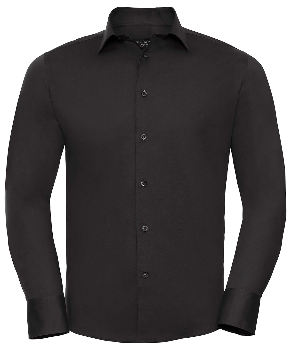Russell Collection Long Sleeve Fitted Shirt for Men Plus Size