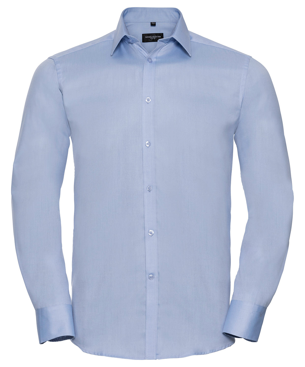 Russell Collection Herringbone Shirt for Men in Plus Sizes