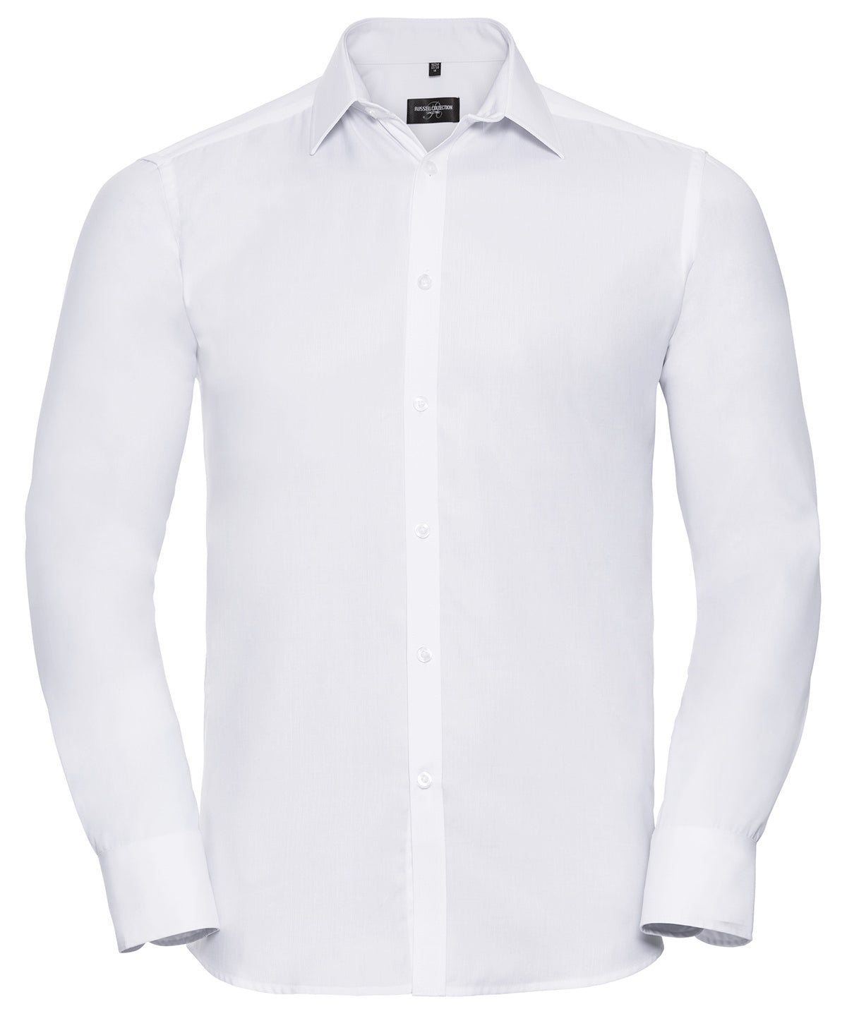 Russell Collection Herringbone Shirt for Men in Plus Sizes