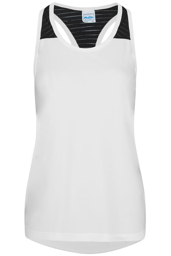 AWDis Just Cool Womens Smooth Workout Vest with Mesh Panel